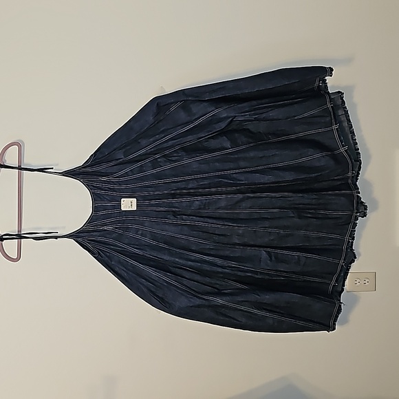 ●●FREE PEOPLE DENIM "DREAM" DRESS SIZE XS AND SIZE SNWT●● - Picture 9 of 10